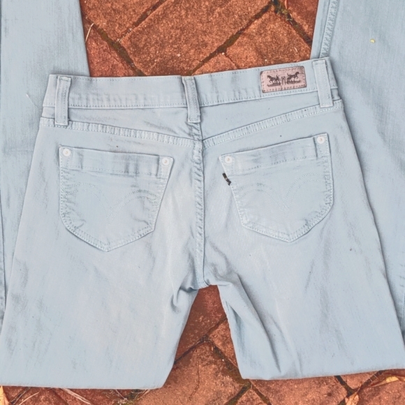 Levi's Denim - Levis 524 Too super low Mint Green Jeans Size 9  29x32